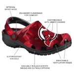 New Jersey Devils Fans Clogs – Canyon Layers Red