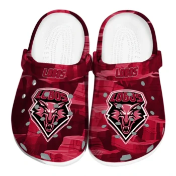 New Mexico Lobos Fans Clogs - Canyon Layers Red
