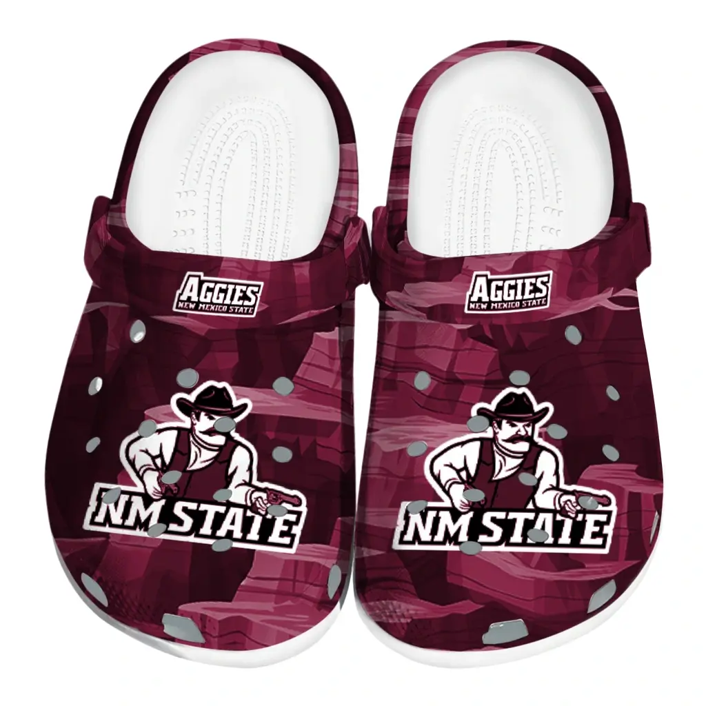 New Mexico State Aggies Fans Clogs - Canyon Layers Maroon New Mexico State Aggies Fans Clogs - Canyon Layers Maroon