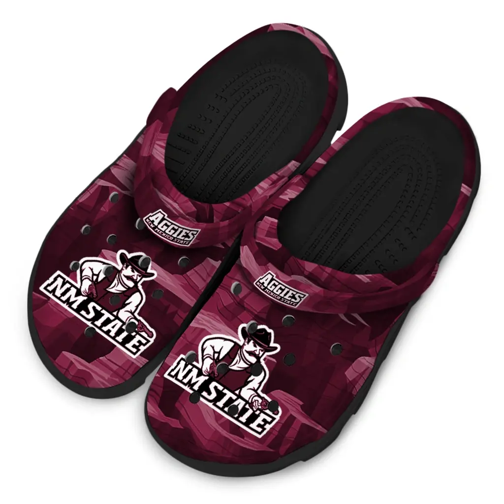 New Mexico State Aggies Fans Clogs - Canyon Layers Maroon New Mexico State Aggies Fans Clogs - Canyon Layers Maroon