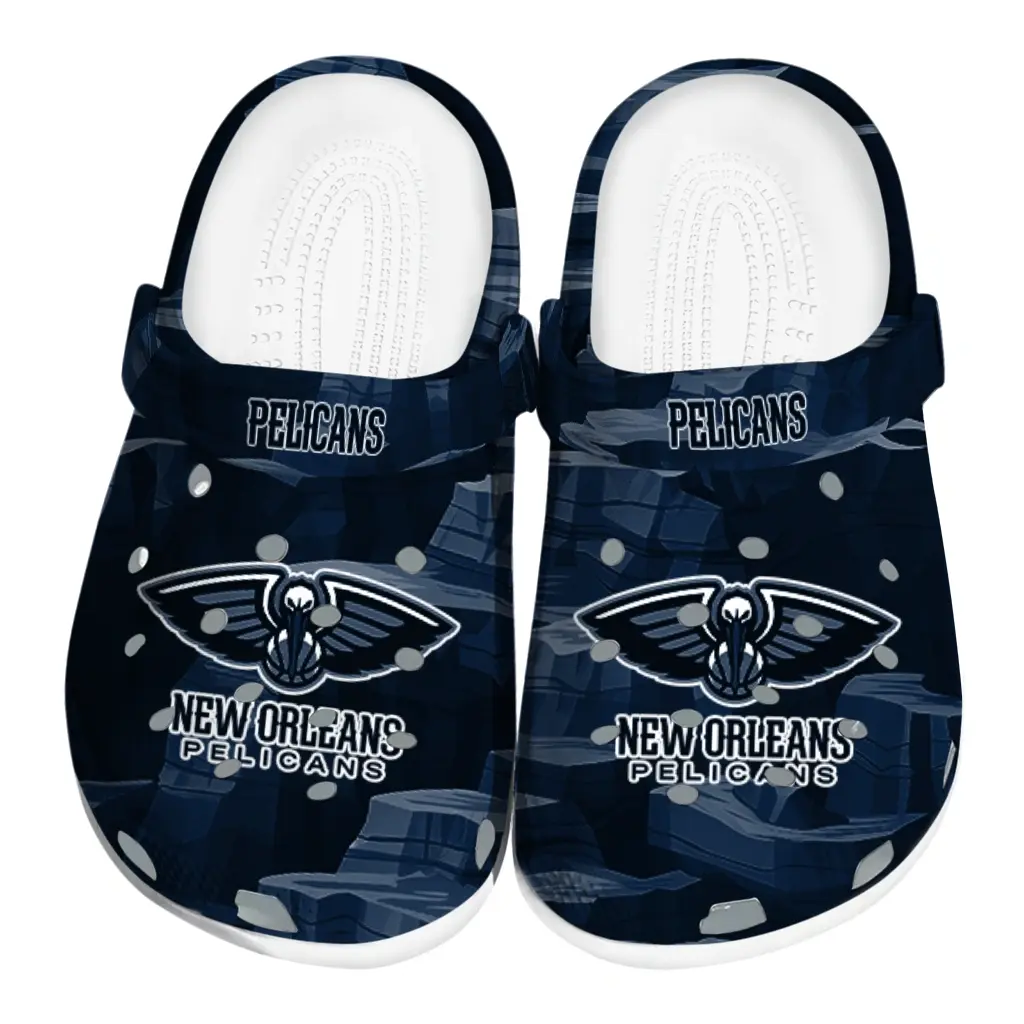 New Orleans Pelicans Fans Clogs - Canyon Layers Black New Orleans Pelicans Fans Clogs - Canyon Layers Black