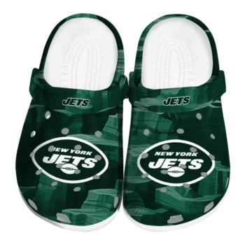 New York Jets Fans Clogs - Canyon Layers Green