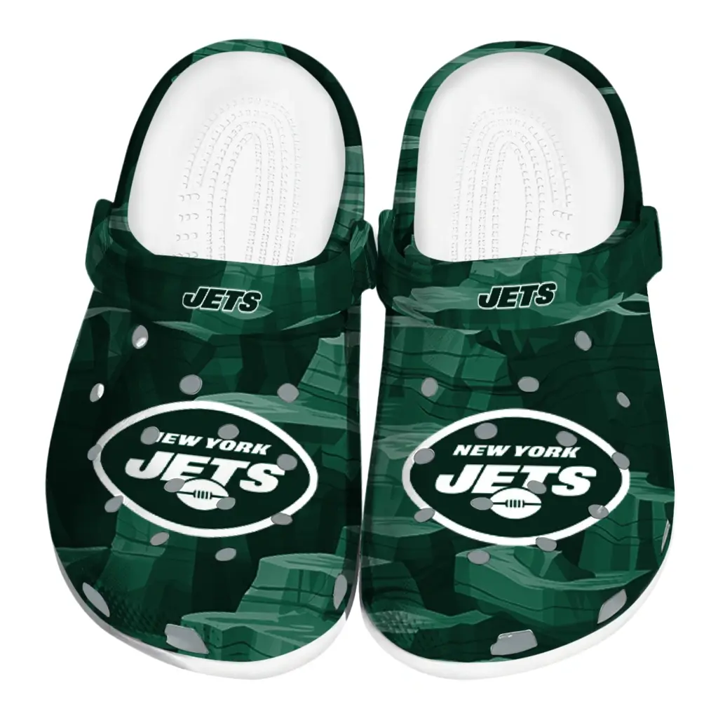 New York Jets Fans Clogs - Canyon Layers Green New York Jets Fans Clogs - Canyon Layers Green