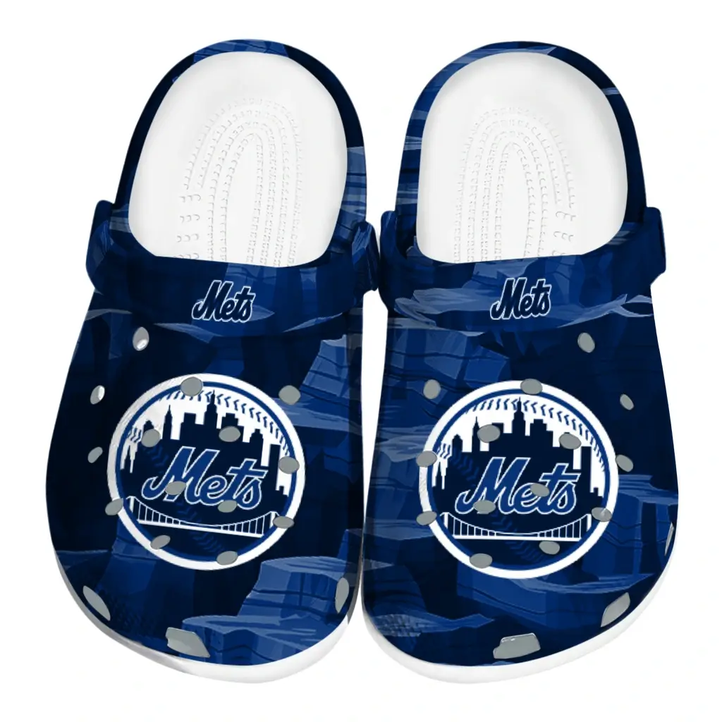 New York Mets Fans Clogs - Canyon Layers Blue New York Mets Fans Clogs - Canyon Layers Blue
