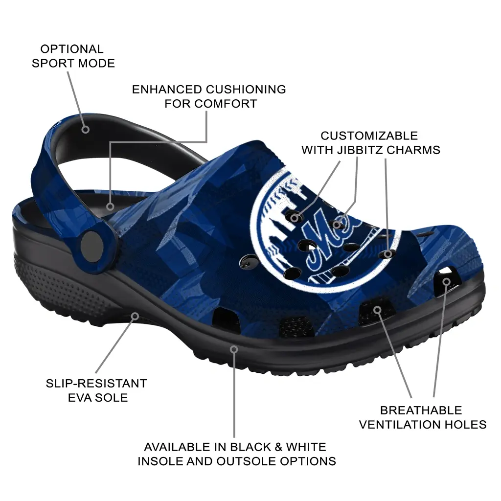 New York Mets Fans Clogs - Canyon Layers Blue New York Mets Fans Clogs - Canyon Layers Blue