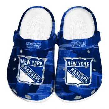 New York Rangers Fans Clogs - Canyon Layers Blue