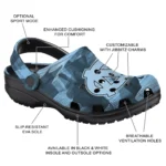North Carolina Tar Heels Fans Clogs – Canyon Layers Blue