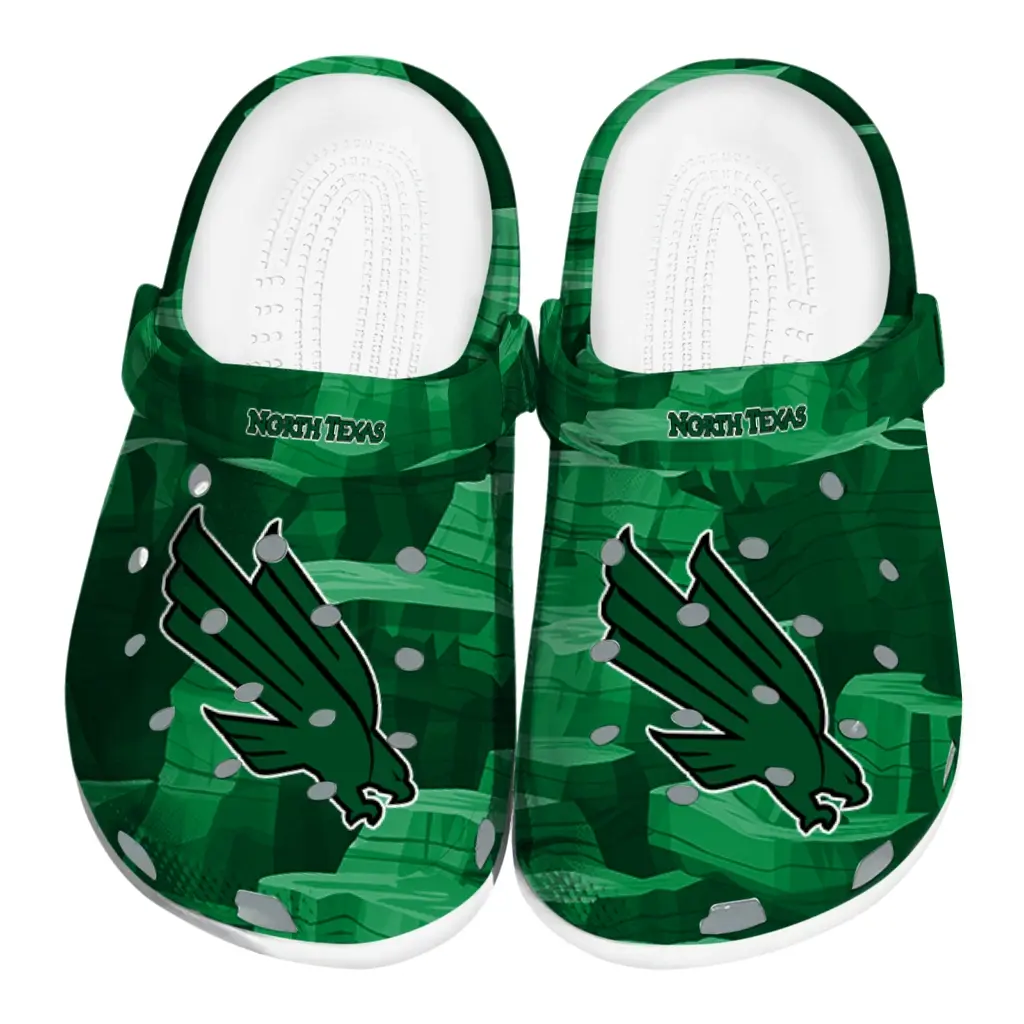 North Texas Mean Green Fans Clogs - Canyon Layers Green North Texas Mean Green Fans Clogs - Canyon Layers Green