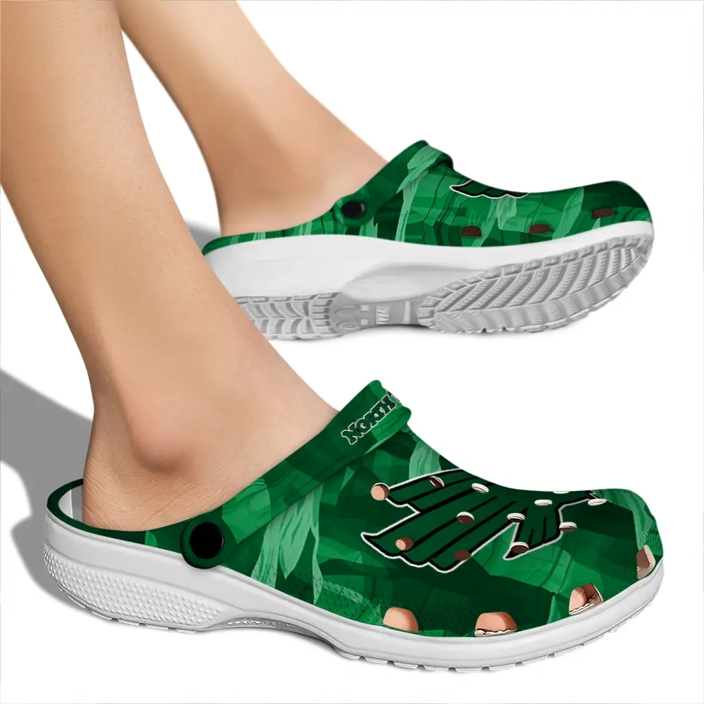North Texas Mean Green Fans Clogs - Canyon Layers Green North Texas Mean Green Fans Clogs - Canyon Layers Green