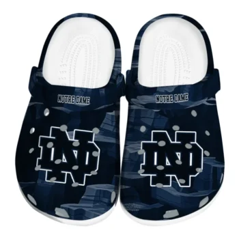 Notre Dame Fighting Irish Fans Clogs - Canyon Layers Dark Blue
