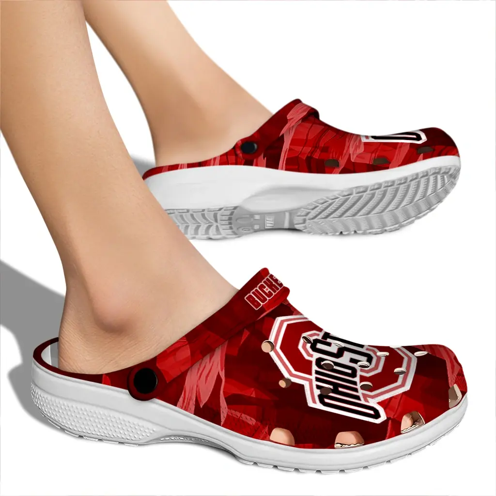 Ohio State Buckeyes Fans Clogs - Canyon Layers Red Ohio State Buckeyes Fans Clogs - Canyon Layers Red