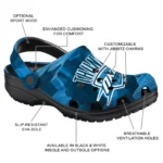Oklahoma City Thunder Fans Clogs – Canyon Layers Blue