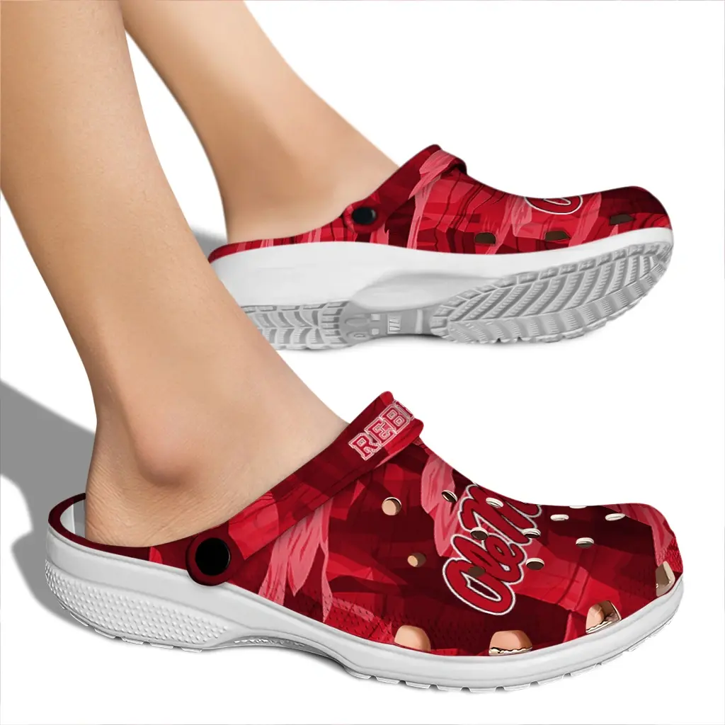 Ole Miss Rebels Fans Clogs - Canyon Layers Red Ole Miss Rebels Fans Clogs - Canyon Layers Red