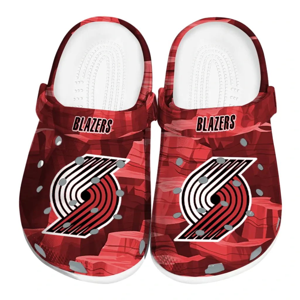 Portland Trail Blazers Fans Clogs - Canyon Layers Red Portland Trail Blazers Fans Clogs - Canyon Layers Red