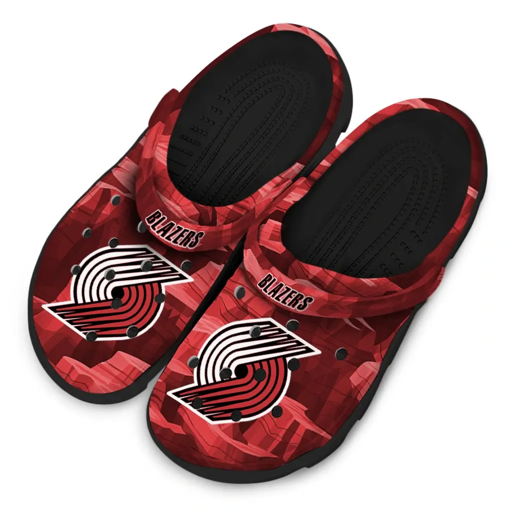 Portland Trail Blazers Fans Clogs - Canyon Layers Red Portland Trail Blazers Fans Clogs - Canyon Layers Red
