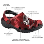 Portland Trail Blazers Fans Clogs – Canyon Layers Red