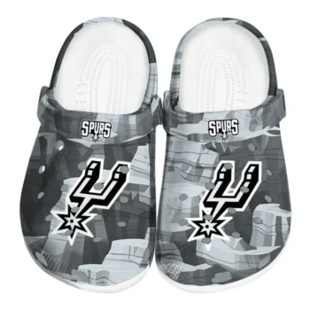 San Antonio Spurs Fans Clogs - Canyon Layers Gray