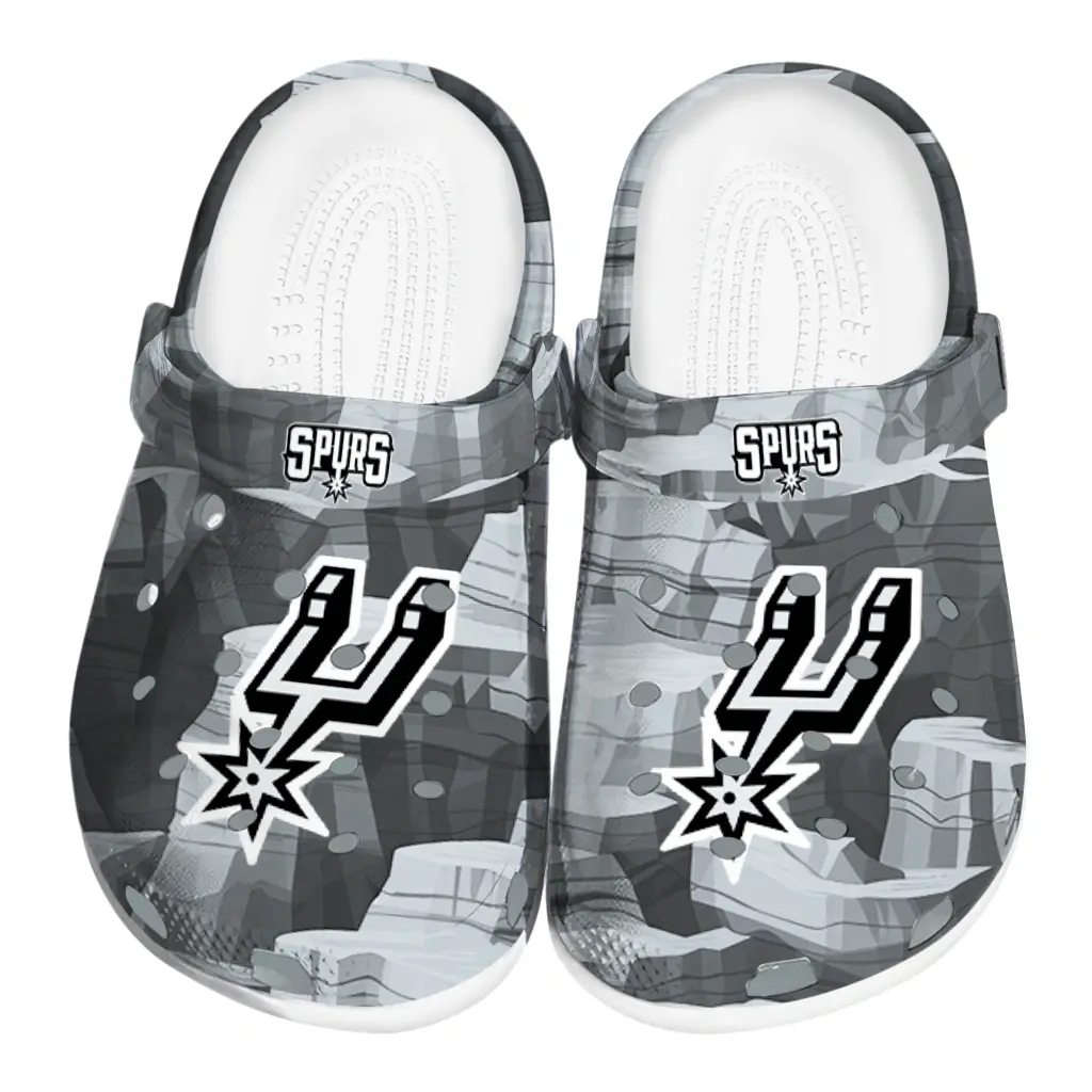 San Antonio Spurs Fans Clogs - Canyon Layers Gray San Antonio Spurs Fans Clogs - Canyon Layers Gray