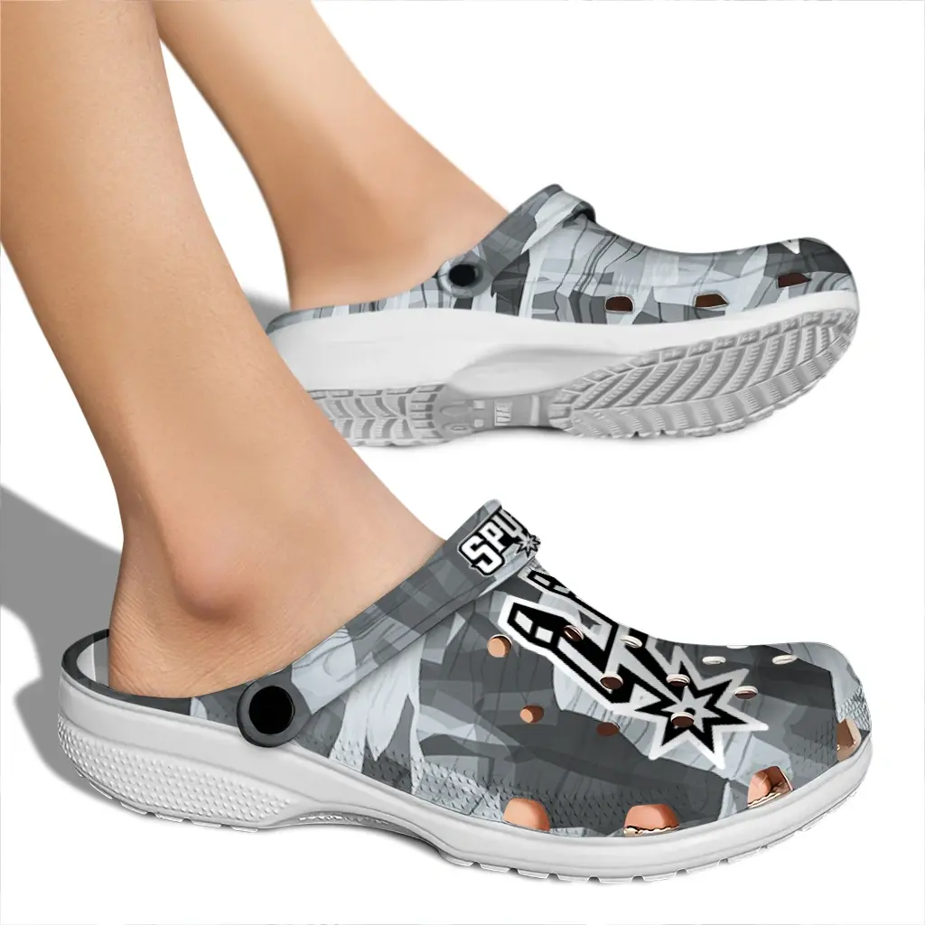 San Antonio Spurs Fans Clogs - Canyon Layers Gray San Antonio Spurs Fans Clogs - Canyon Layers Gray
