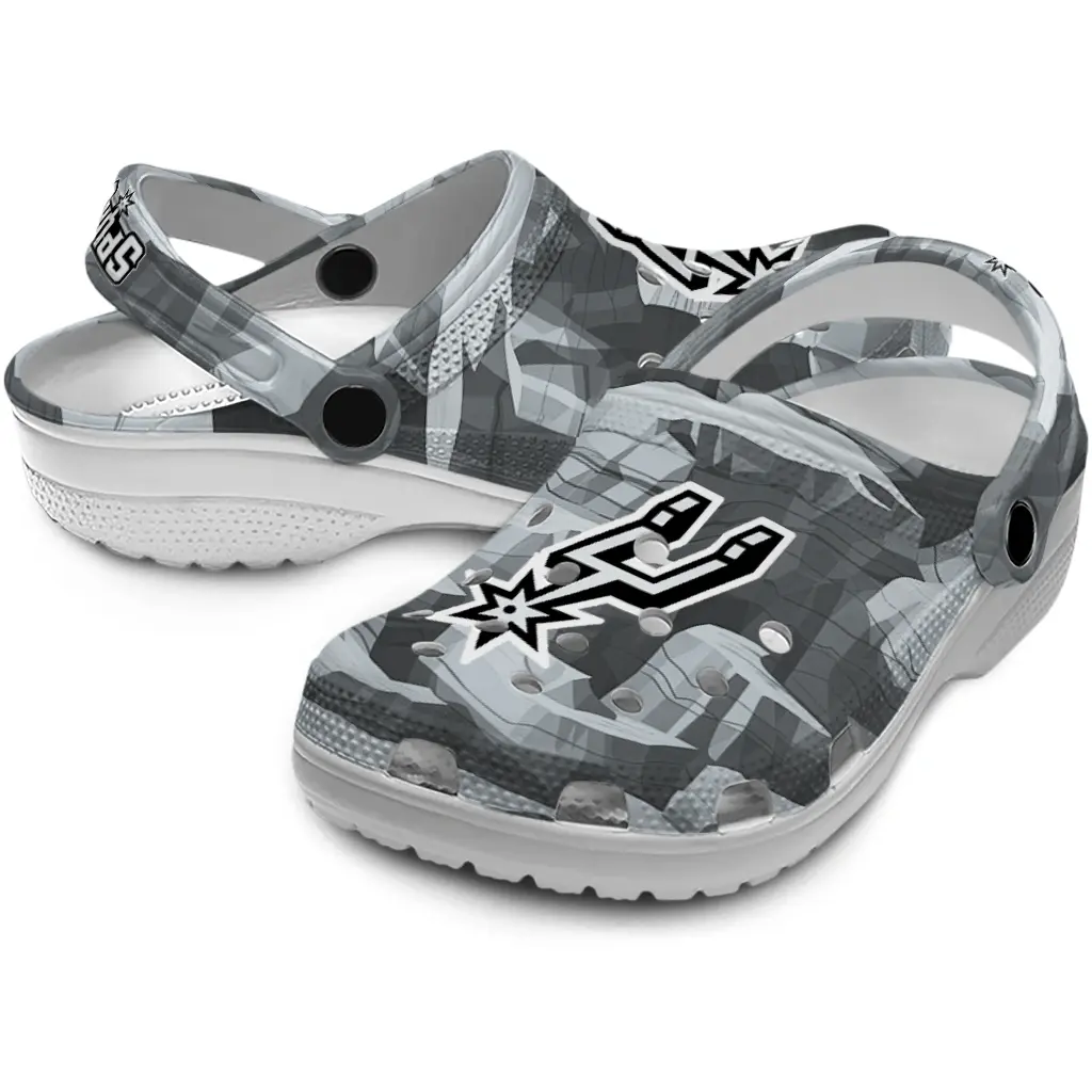 San Antonio Spurs Fans Clogs - Canyon Layers Gray San Antonio Spurs Fans Clogs - Canyon Layers Gray