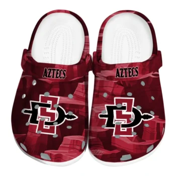 San Diego State Aztecs Fans Clogs - Canyon Layers Red