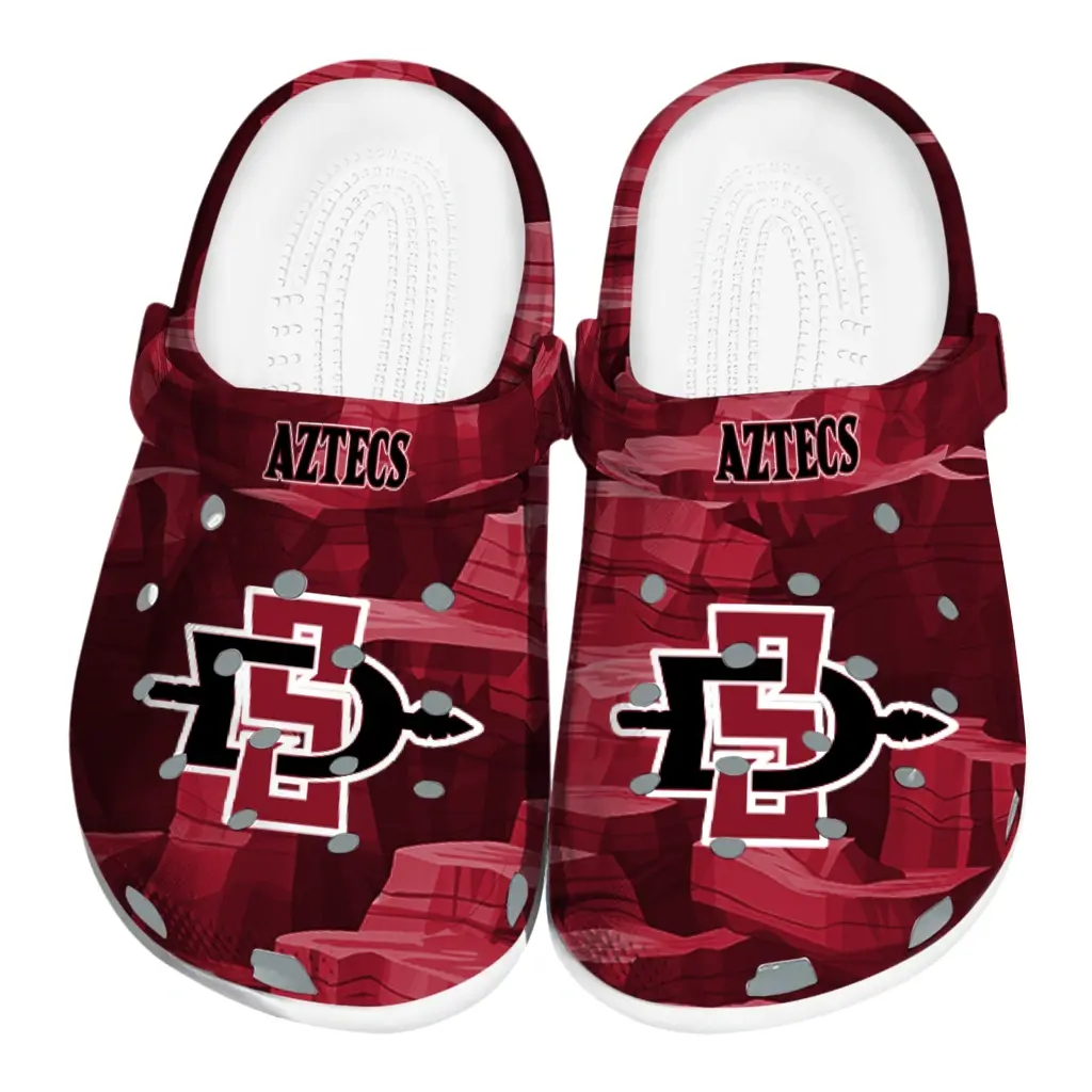 San Diego State Aztecs Fans Clogs - Canyon Layers Red San Diego State Aztecs Fans Clogs - Canyon Layers Red