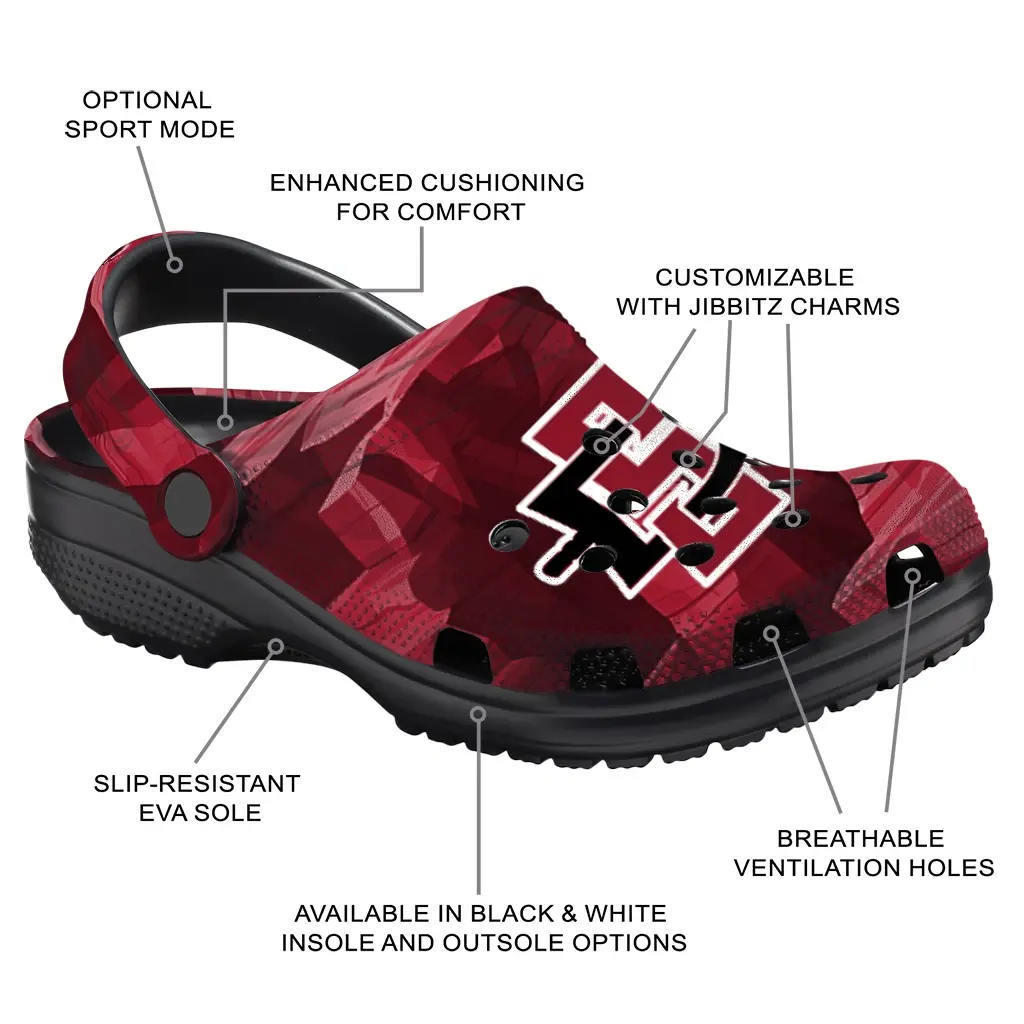 San Diego State Aztecs Fans Clogs - Canyon Layers Red San Diego State Aztecs Fans Clogs - Canyon Layers Red