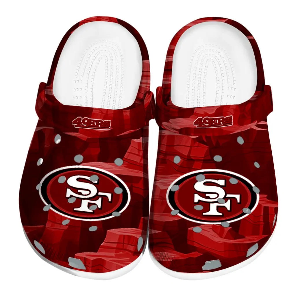 San Francisco 49ers Fans Clogs - Canyon Layers Red San Francisco 49ers Fans Clogs - Canyon Layers Red