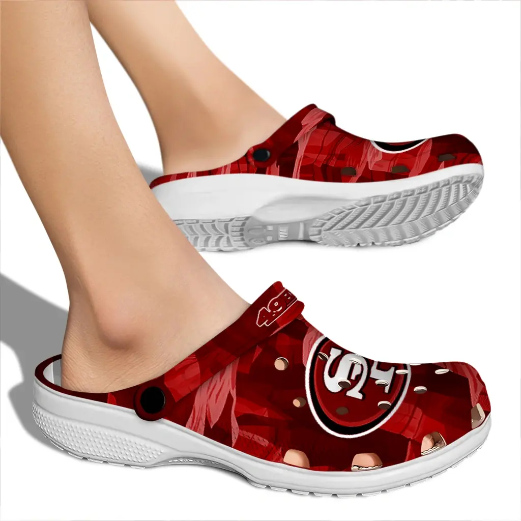 San Francisco 49ers Fans Clogs - Canyon Layers Red San Francisco 49ers Fans Clogs - Canyon Layers Red