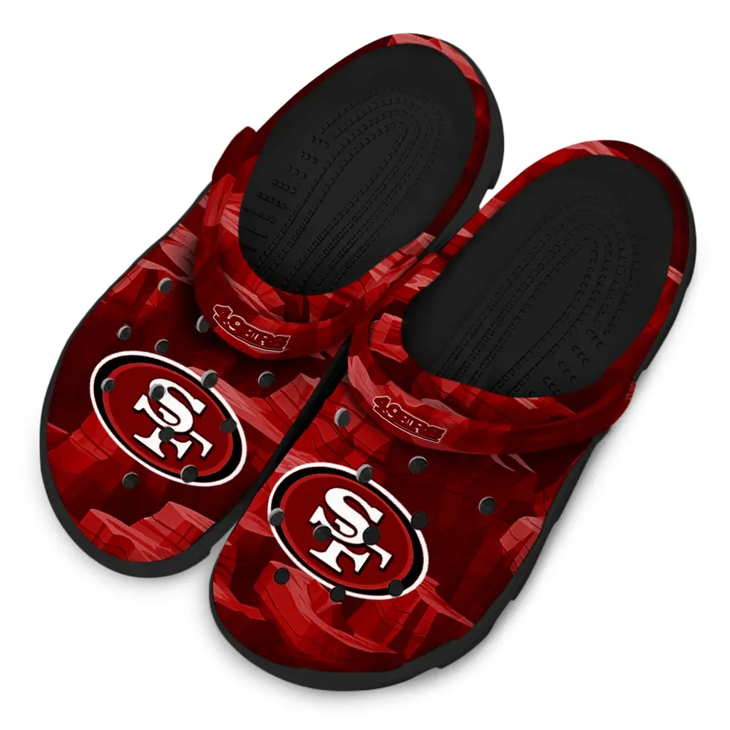 San Francisco 49ers Fans Clogs - Canyon Layers Red San Francisco 49ers Fans Clogs - Canyon Layers Red