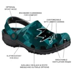 San Jose Sharks Fans Clogs – Canyon Layers Teal