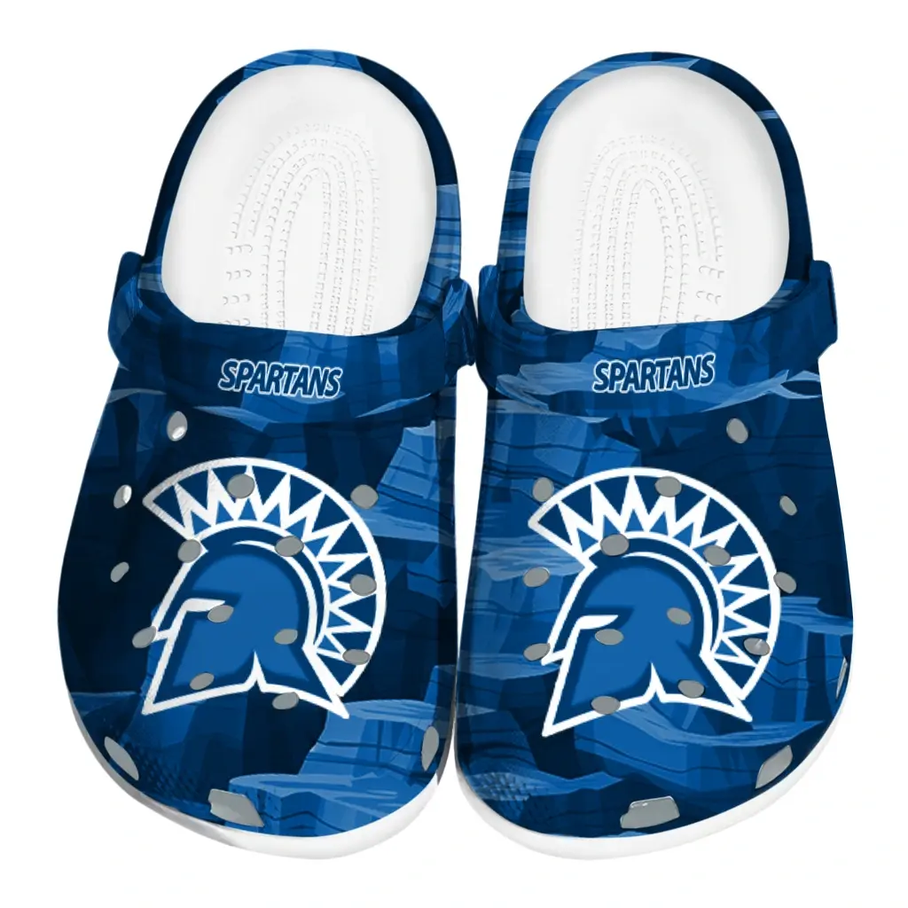San Jose State Spartans Fans Clogs - Canyon Layers Blue San Jose State Spartans Fans Clogs - Canyon Layers Blue