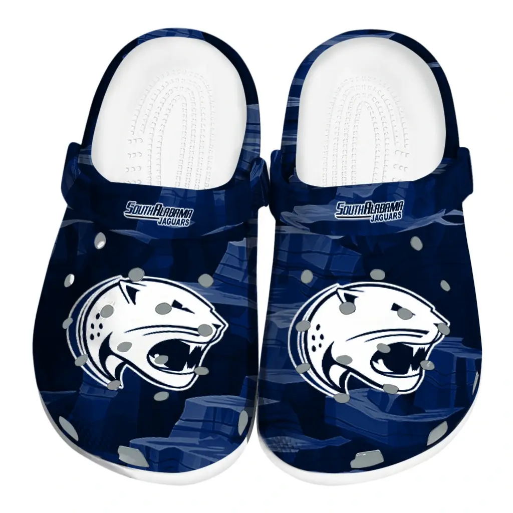 South Alabama Jaguars Fans Clogs - Canyon Layers Blue South Alabama Jaguars Fans Clogs - Canyon Layers Blue