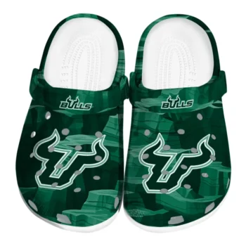 South Florida Bulls Fans Clogs - Canyon Layers Green