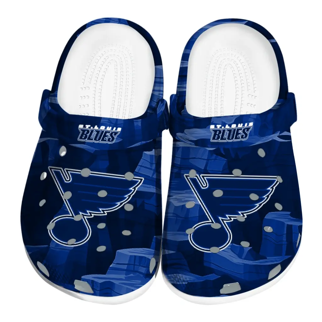 St. Louis Blues Fans Clogs - Canyon Layers Blue St. Louis Blues Fans Clogs - Canyon Layers Blue
