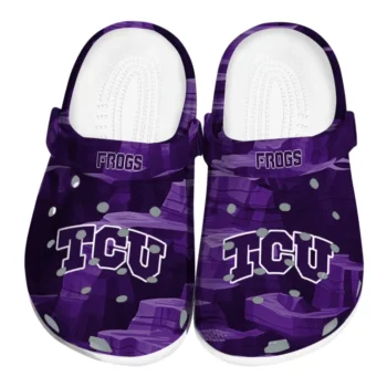 TCU Horned Frogs Fans Clogs - Canyon Layers Purple