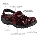 Texas State Bobcats Fans Clogs – Canyon Layers Dark Red