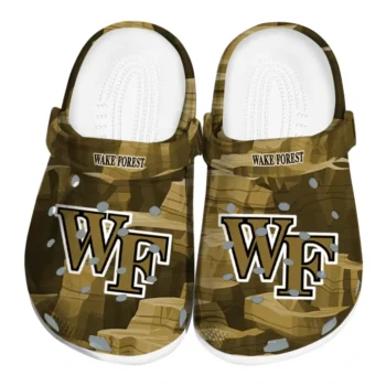 Wake Forest Demon Deacons Fans Clogs - Canyon Layers Brown