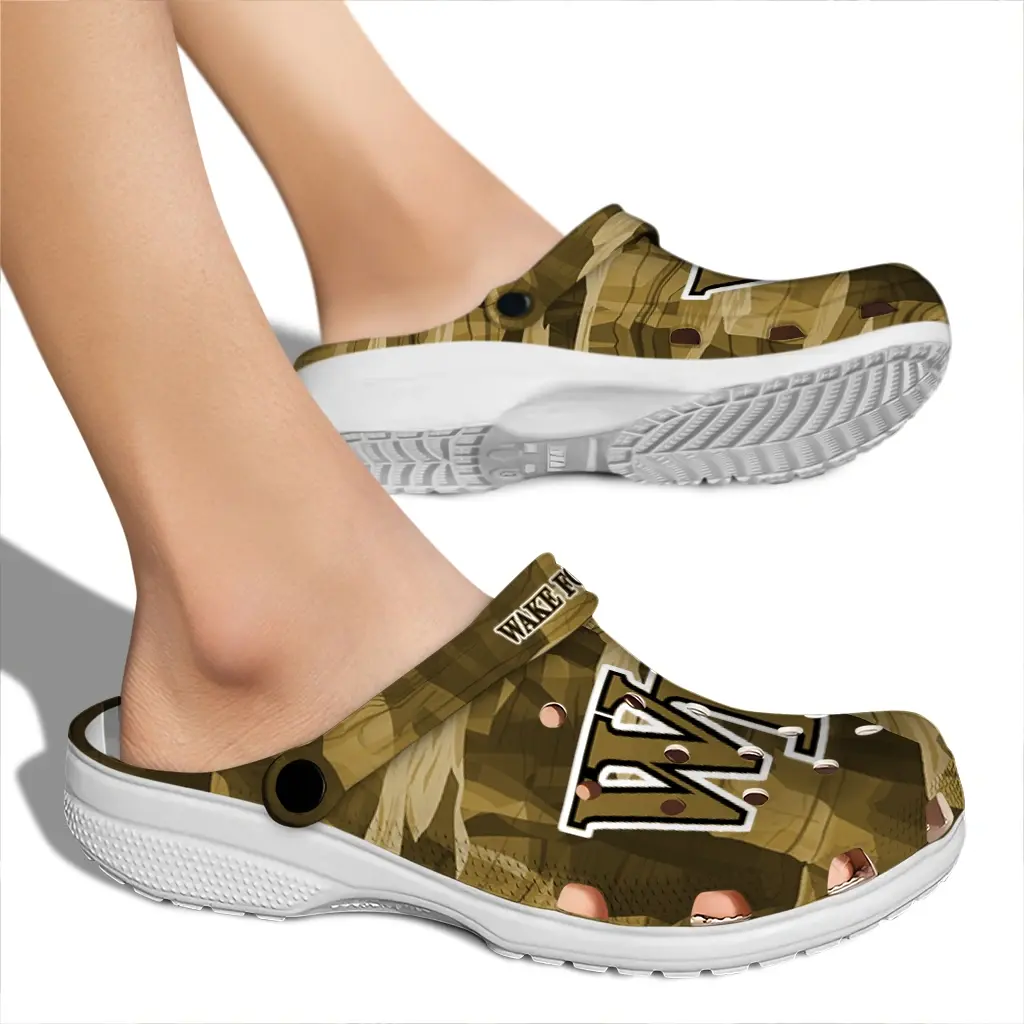Wake Forest Demon Deacons Fans Clogs - Canyon Layers Brown Wake Forest Demon Deacons Fans Clogs - Canyon Layers Brown