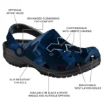 West Virginia Mountaineers Fans Clogs – Canyon Layers Blue