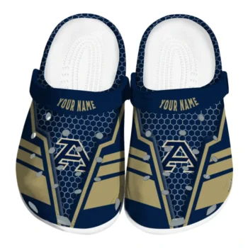 Akron Zips Clog - Customized Hexagon Shield Blue