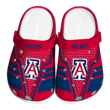 Arizona Wildcats Clog - Custom Hexagon Shield Red
