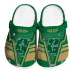 charlotte-49ers-clog-personalized-hexagon-shield-green-best-selling-1-1.webp