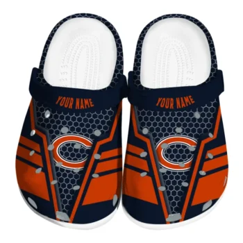 Chicago Bears Clog - Customized Hexagon Shield Blue