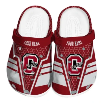 Colgate Raiders Clogs - Personalized Hexagon Shield Maroon