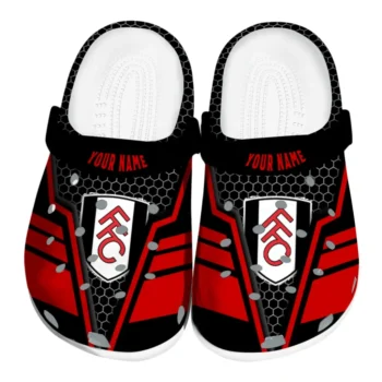 Fulham Clogs - Personalized Hexagon Shield Black