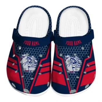 Gonzaga Bulldogs Clogs - Customized Hexagon Shield Blue