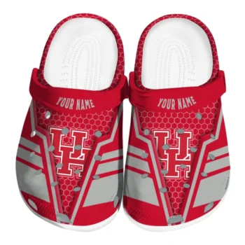 Houston Cougars Clog - Custom Hexagon Shield Red