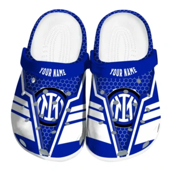 Inter Milan Clogs - Personalized Hexagon Shield Blue