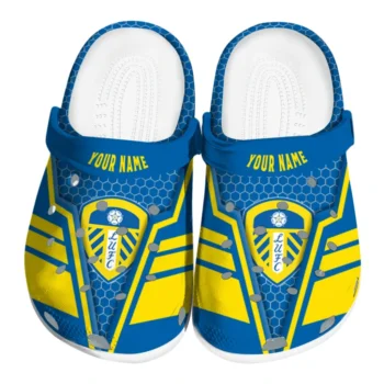 Leeds United Clog - Custom Hexagon Shield Blue